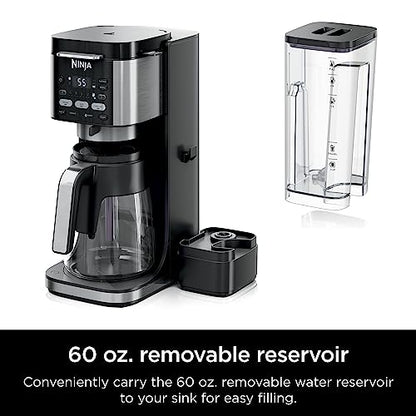 Ninja CFP101 DualBrew Hot & Iced Coffee Maker, Single-Serve, compatible with K-Cups & 12-Cup Drip Coffee Maker, Black