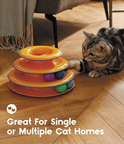 Catstages Tower of Tracks Interactive 3-Tier Cat Toy