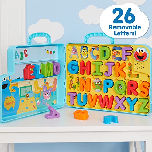 SESAME STREET Elmo’s Learning Letters Bus Activity Board, Preschool Learning and Education, Officially Licensed Kids Toys for Ages 2 Up by Just Play