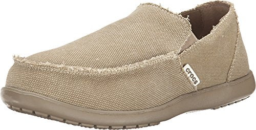 Crocs Men's Santa Cruz Loafers, Comfortable Men's Loafers, Slip On Shoes, Khaki/Khaki, 11 Men