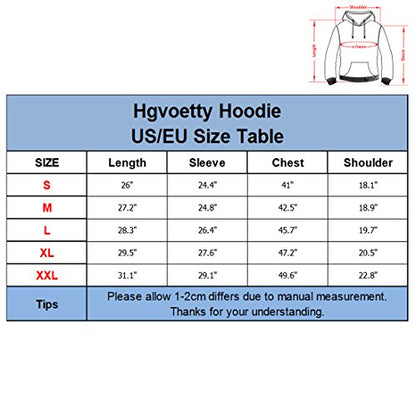 Hgvoetty Mens 3D Hoodies Unisex Graphic Colorful Smoke Hooded Sweatshirts with Big Pockets for Women XL