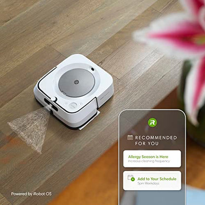 iRobot Braava Jet M6 (6110) Ultimate Robot Mop- Wi-Fi Connected, Precision Jet Spray, Smart Mapping, Works with Alexa, Ideal for Multiple Rooms, Recharges and Resumes, White, Braava M6