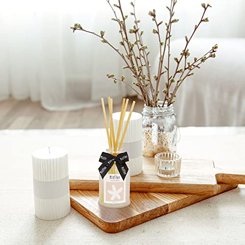 Reed Diffuser, MitFlor Vanilla Neroli Fragrance Diffuser Set, Room Air Freshener with Natural Rattan Sticks, Elegant Office, Home & Bathroom Décor, 3.4 fl oz