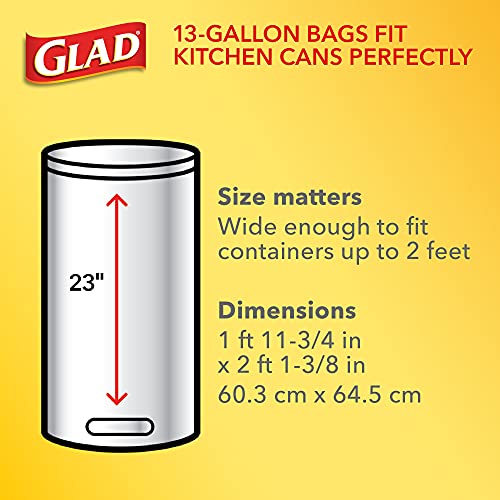 Glad ForceFlex Protection Series Tall Kitchen Drawstring Trash Bags, 13 Gal, 110 Ct, Pack May Vary