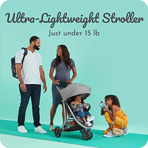 Century Stroll On 3-Wheel Lightweight Stroller, Metro