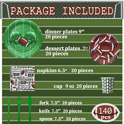 Football Party Favor Football Party Supplies Football Party Plates and Napkins