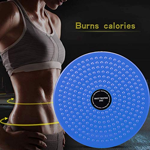 THBII Twisting Waist Disc, Body Shaping Twisting Boards Waist Aerobic Exercise Fitness Slim Machine Rotating Board Female Twister Exercise Sports Equipment (Big Round Beads(Blue))