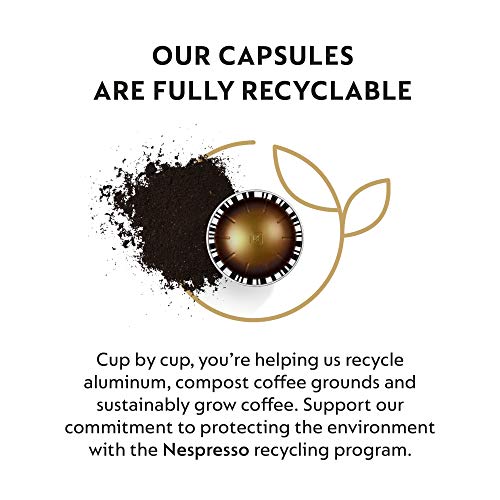 Nespresso Capsules VertuoLine, Double Espresso Scuro, Dark Roast Espresso Coffee, 10 Count (Pack of 3) Coffee Pods, Brews 2.7 Ounce (VERTUOLINE ONLY), Packaging May Vary