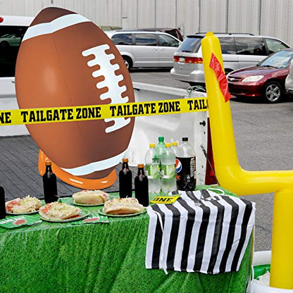 Beistle 3 FT 2 in Large Inflatable Football and Tee Set for Game Day Party Decorations, Sports Theme Photo Props