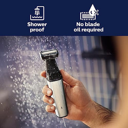 Philips Norelco Bodygroom Series 5000 Showerproof Body & Manscaping Trimmer for Men with Back Attachment, BG5025/40