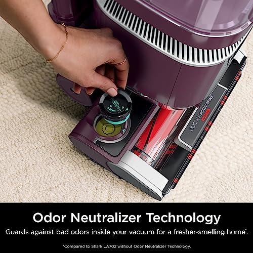 Shark LA702 Rotator Pet Lift-Away ADV Upright Vacuum with DuoClean PowerFins HairPro & Odor Neutralizer Technology, Wine Purple, 0.8 Qt. Dust Cup