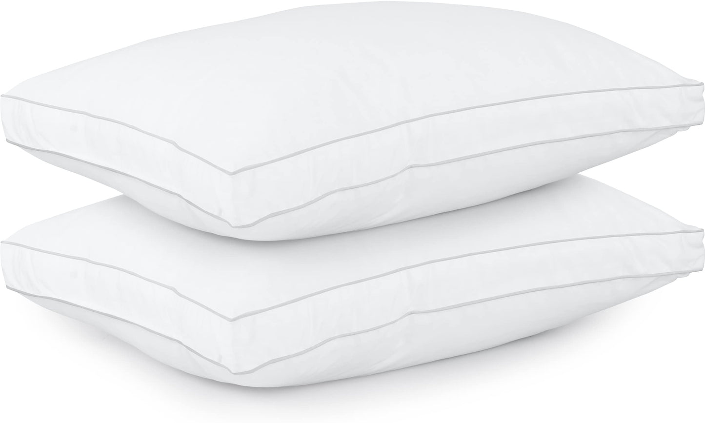 Utopia Bedding Bed Pillows for Sleeping King Size (White), Set of 2, Cooling Hotel Quality, Gusseted Pillow for Back, Stomach or Side Sleepers