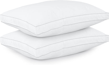 Utopia Bedding Bed Pillows for Sleeping King Size (White), Set of 2, Cooling Hotel Quality, Gusseted Pillow for Back, Stomach or Side Sleepers