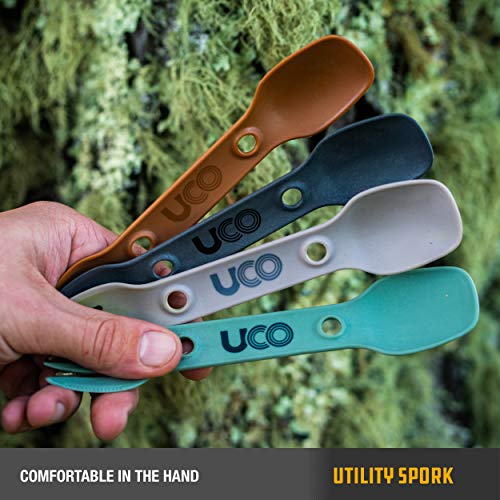 UCO Nylon Utility Spork Camping Spoon-Fork-Knife Utensil, 2 Pack