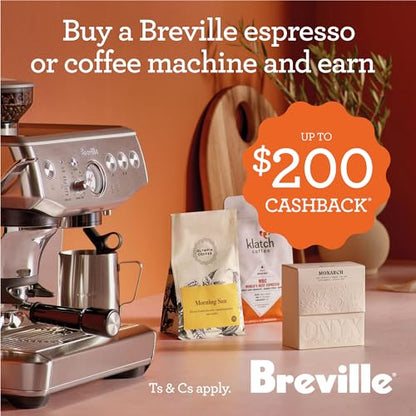 Breville Barista Express Espresso Machine, Brushed Stainless Steel, BES870XL, Large