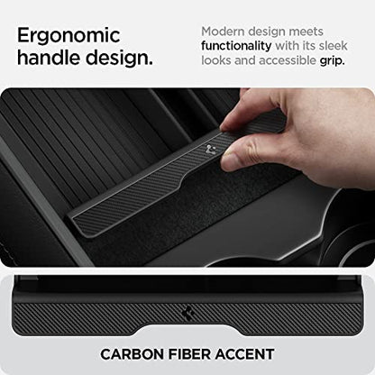 Spigen Console Organizer Tray(Carbon Edition) Designed for Tesla Model 3/Y with Smooth Slide Technology 2023/2022