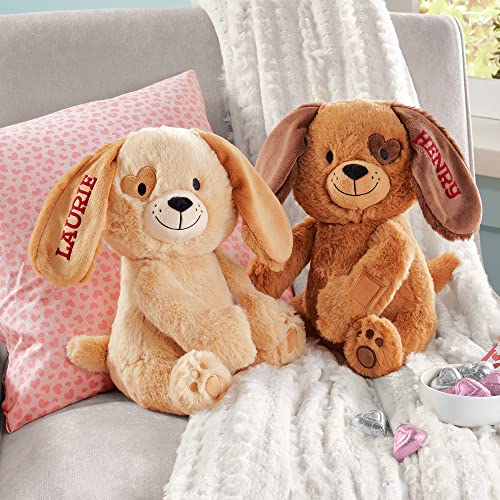 Let's Make Memories Personalized Hugging Plush Puppies - Couples Stuffed Animal