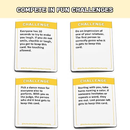 Do You Really Know Your Family? A Fun Family Game Filled with Conversation Starters and Challenges - Great for Kids, Teens and Adults