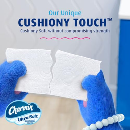 Charmin Ultra Soft Cushiony Touch Toilet Paper, 18 Family Mega Rolls = 90 Regular Rolls (Packaging May Vary)