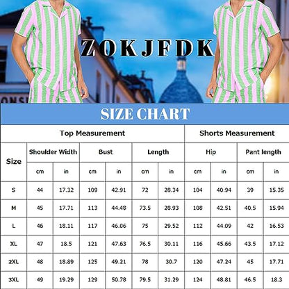 ZOKJFDK Ken Costume for Adult Men Ken Cosplay Beach Costumes Suits Shirt Shorts Outfits Ken Doll Costume for Halloween Party(Large) Green