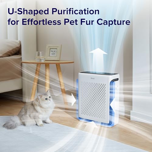 LEVOIT Air Purifiers for Home Large Room Bedroom Up to 1110 Ft² with Air Quality and Light Sensors, Smart WiFi, Washable Filters, HEPA Filter Captures Pet Hair, Allergies, Dust, Smoke, Vital 100S