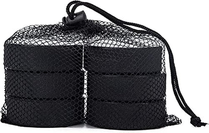 Faswin 18 Pack Ice Hockey Puck with 2 Reusable Mesh Bag, Official Regulation, Diameter 3", Thickness 1", 6oz, Black