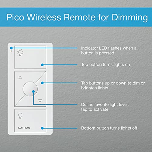 Lutron Caseta Deluxe Smart Dimmer Switch (2 Count) Kit with Caseta Smart Hub | Works with Alexa, Apple Home, Ring, Google Assistant | P-BDG-PKG2W-A | White