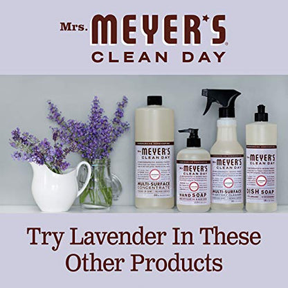 Mrs. Meyer's Hand Lotion for Dry Hands, Non-Greasy Moisturizer Made with Essential Oils, Lavender, 12 oz