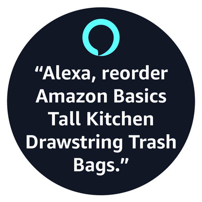 Amazon Basics Tall Kitchen Drawstring Trash Bags, Clean Fresh Scent, 13 Gallon, 80 Count (Previously Solimo)