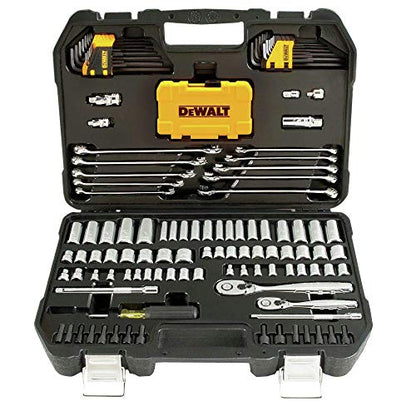 DEWALT Mechanics Tools Kit and Socket Set, 142-Piece, 1/4 & 3/8" Drive, MM/SAE (DWMT73802)