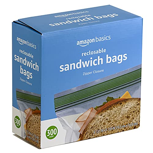 Amazon Basics Sandwich Storage Bags, 300 Count (Previously Solimo)