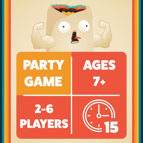 Throw Throw Burrito by Exploding Kittens - A Dodgeball Card Game - Family-Friendly Party Games - for Adults, Teens & Kids - 2-6 Players