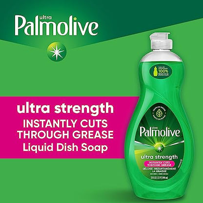 Palmolive Ultra Strength Liquid Dish Soap, Original Green, 20 Fluid Ounce