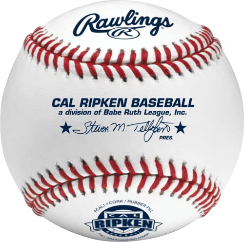 Rawlings | Cal Ripken Baseballs | Competition Grade | RCAL1 | Youth/14U | 12 Count, White