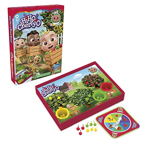 Hi Ho Cherry-O: CoComelon Edition Board Game, Counting, Numbers, and Matching Game for Preschoolers, Kids Ages 3 and Up, for 2-3 Players (Amazon Exclusive)