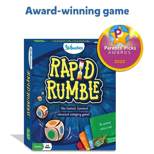 Skillmatics Board Game - Rapid Rumble, Fun for Family Game Night, Educational Toys for Kids, Teens and Adults, Gifts for Boys & Girls Ages 6, 7, 8, 9 and Up