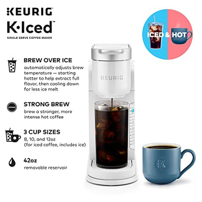 Keurig K-Iced Single Serve Coffee Maker - Brews Hot and Cold - White