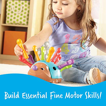 Learning Resources Spike The Fine Motor Hedgehog - Toddler Learning Toys, Fine Motor and Sensory Toys for Kids Ages 18+ months, Montessori Toys,Stocking Stuffers for Kids