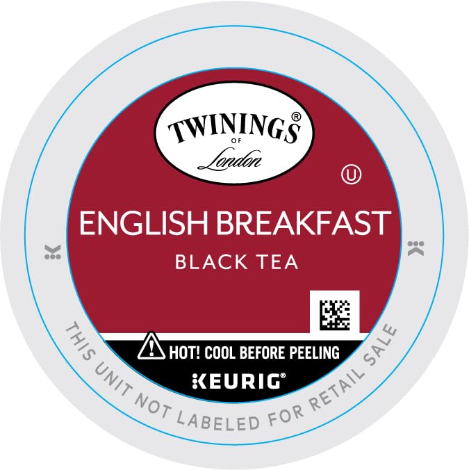 Twinings English Breakfast Tea K-Cup Pods for Keurig, Caffeinated, Smooth, Flavourful, Robust Black Tea, 24 Count (Pack of 1)