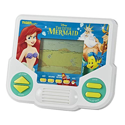 Hasbro Gaming Tiger Electronics Disney's The Little Mermaid Electronic LCD Video Game, Retro-Inspired Edition, Handheld 1-Player Game, Ages 8 and Up , Blue