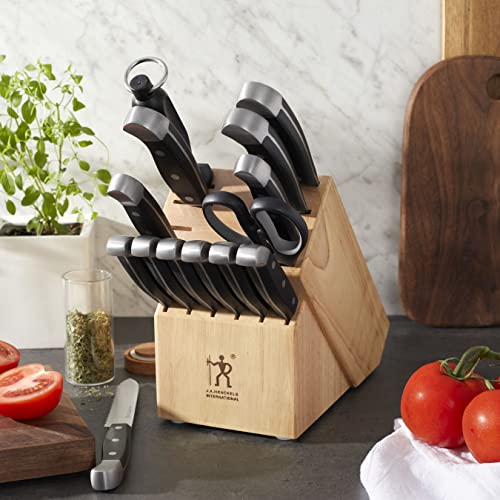 HENCKELS Statement Razor-Sharp 15-Piece Knife Set with Block, German Engineered Knife Informed by over 100 Years of Mastery