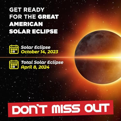 Medical king Solar Eclipse Glasses (10 pack) 2024 CE and ISO Certified Approved 2024 Safe Shades for Direct Sun Viewing