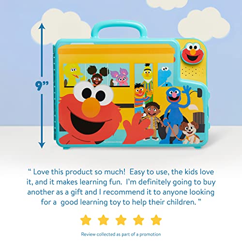 SESAME STREET Elmo’s Learning Letters Bus Activity Board, Preschool Learning and Education, Officially Licensed Kids Toys for Ages 2 Up by Just Play