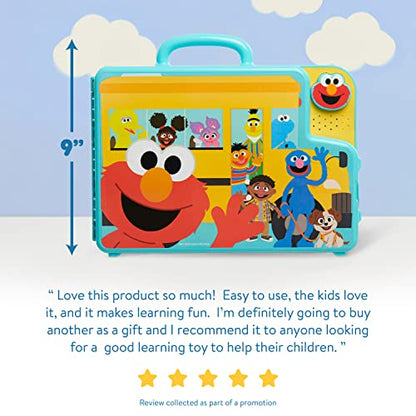 SESAME STREET Elmo’s Learning Letters Bus Activity Board, Preschool Learning and Education, Officially Licensed Kids Toys for Ages 2 Up by Just Play