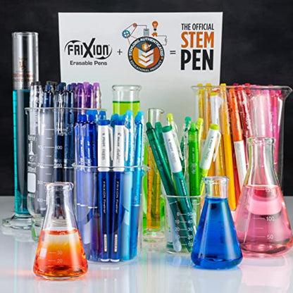 Pilot, FriXion Clicker Erasable Gel Pens, Fine Point 0.7 mm, Pack of 15, Assorted Colors