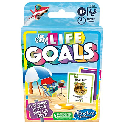 The Game of Life Goals Game, Quick-Playing Card Game for 2-4 Players, The Game of Life Card Game for Families and Kids Ages 8 and Up