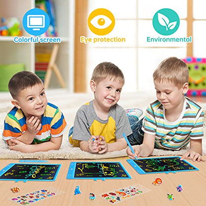 ZMLM Gifts for 3-12 Years Old Boys - 10 Inch LCD Writing Doodle Tablet Reusable Drawing Board for Kid Girl Toddler Teen Age 3 4 5 6 7 8 9 Preschool Activity Toy Christmas Game