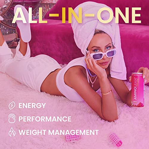 RSP NUTRITION AminoLean x Alix Earle Berry Alixir Energy Drink - Sugar Free Anytime Energy with No Jitters, Tingles, or Crash, Vegan Amino Acids 12 Pack