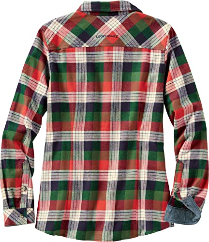 Legendary Whitetails Women's Standard Cottage Escape Flannel Shirt, Alpine Mountain Plaid, Small