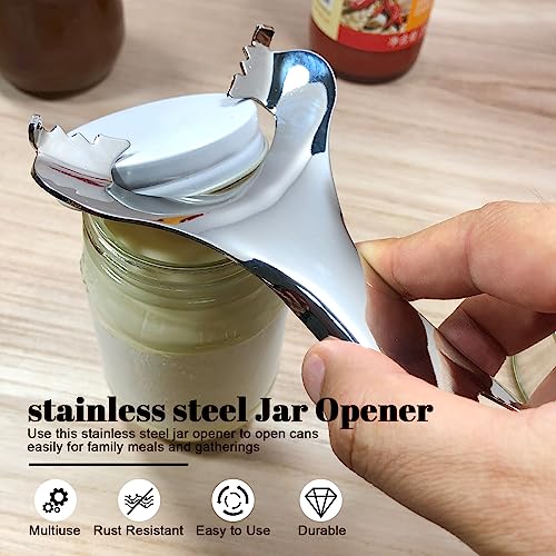 Mason Jar Opener No Lid Dents or Damage Multifunctional Jar Opener Easy Twist Manual Handheld Top Remover Bottle Opener Made For Lifetime